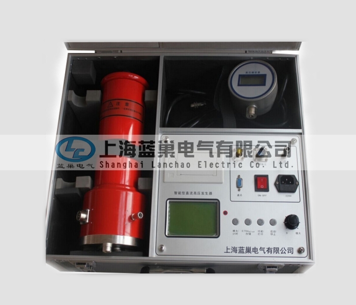 ZGF-120KV/2mA大屏智能直流高壓發(fā)生器。應(yīng)用AIPWM技術(shù)，對PWM技術(shù)的不準(zhǔn)確線性度進行了調(diào)整，使儀器精度得到了大幅度提高。并采用AI技術(shù)設(shè)定過壓保護和過流保護取代了數(shù)字撥盤開關(guān)只能設(shè)定電壓值